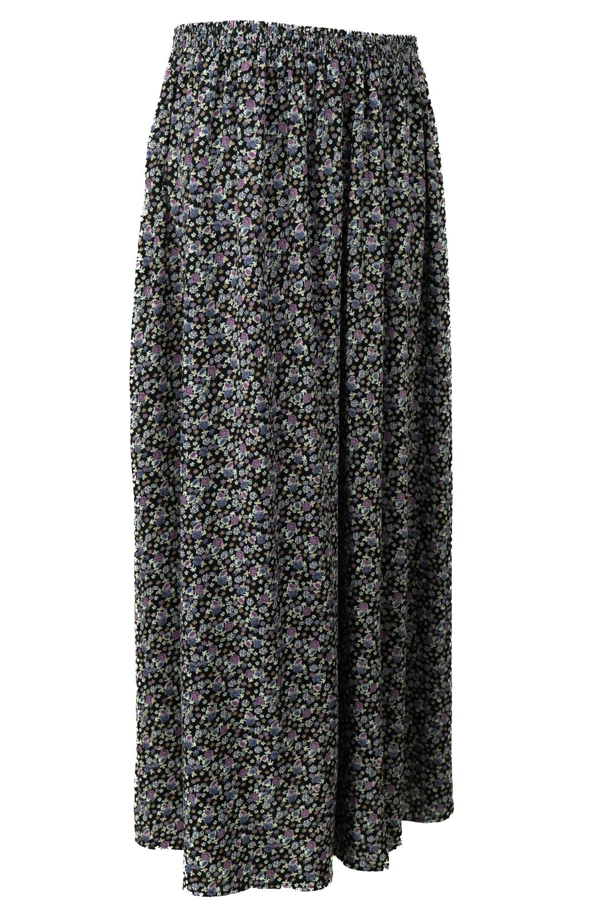 Kadın Anne Etek Dokuma Viskon Kumaş Minik Papatyam Çiçeği Desenli Rahat Kesim Tam Kalıp